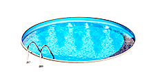 Piscina in acciaio: forma circolare