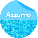 Piscina in acciaio: colore liner azzurro