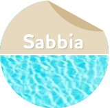 Piscina fuori terra in acciaio: colore liner sabbia
