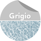 Piscina fuori terra in acciaio: colore liner grigio