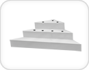 Scala per piscina prefabbricata sotto liner