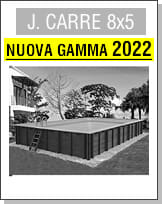 Assistenza: Piscina in legno rettangolare JARDIN CARRE 8x5, versione dal 2022 in poi