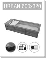 Assistenza: Piscina in legno rettangolare URBAN 600x320