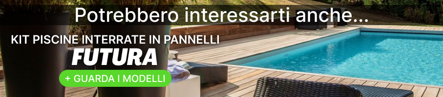 Kit piscine interrate rettangolari in acciaio