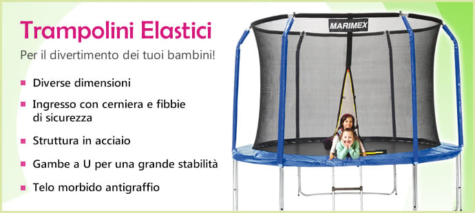 Trampolini elastici per il giardino
