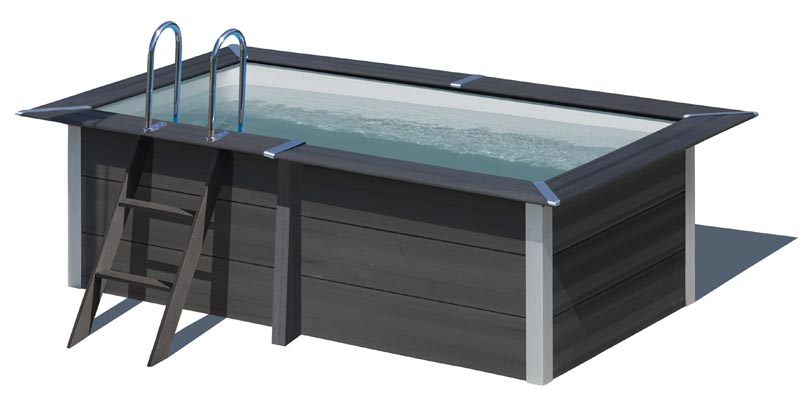 Piscina fuori terra gre materiale composito legno + pvc Piscina fuori terra gre materiale composito legno + pvc