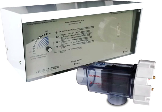 Elettrolisi del sale per piscine fino a 230 mc - AUTOCHLOR RP-PH - Rivoluzionario