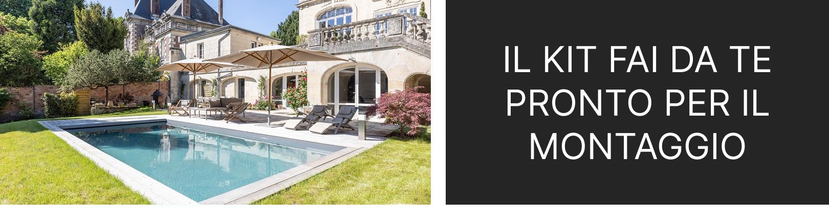 Piscine interrate in kit pannelli d’acciaio fai da te 7x3 – h150 pronte per il montaggio
