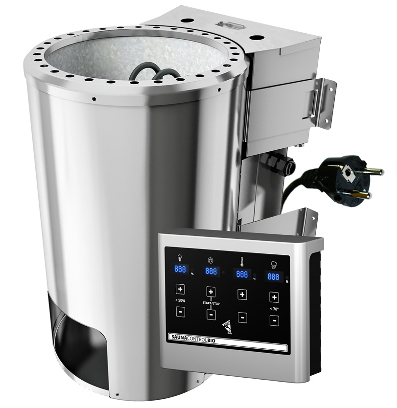 Stufa 3,6 kW Combo-Bio con comandi esterni