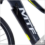 Bicicletta elettrica da cross SPORT 4.2 : particolare chiave accensione e batteria