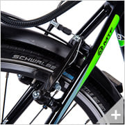 Bicicletta elettrica da città URBAN 1.2 (17): particolare freni a V