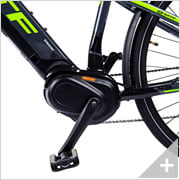 Bicicletta elettrica da trekking POWER-TREK 6.2 (20): particolare batteria