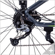 Bicicletta elettrica da trekking POWER-TREK 6.2 (20): particolare deragliatore posteriore