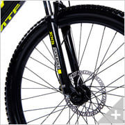 Bicicletta elettrica Mountain e-bike e-XTREME 5.2 (18): particolare cerchio anteriore