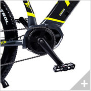 Bicicletta elettrica Mountain e-bike e-XTREME 5.2 (18): particolare guarnitura