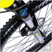 Bicicletta elettrica Mountain e-bike e-XTREME 5.2 (18): particolare forcella