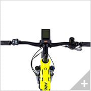 Bicicletta elettrica Mountain e-bike e-XTREME 5.2 (18): particolare manubrio