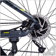 Bicicletta elettrica Mountain e-bike e-XTREME 5.2 (18): particolare freno a disco posteriore