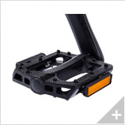 Bicicletta elettrica Mountain e-bike e-XTREME 6.2: particolare pedale