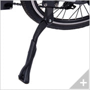 Bicicletta elettrica pieghevole e-bike Go-Byke 1.2: particolare cavalletto