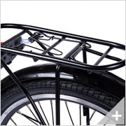 Bicicletta elettrica pieghevole e-bike Go-Byke 1.2: particolare portapacchi