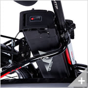 Bicicletta elettrica pieghevole e-bike Go-Byke 1.2: particolare batteria