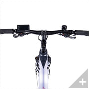 bicicletta elettrica da trekking POWER-TREK 3.2 da donna: particolare manubrio