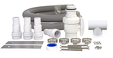 Cascata OASI in Acciaio Inox 316 e luci da giardino o per piscina fuori terra o piscina interrata da esterno - Compreso nel kit