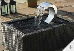 Cascata OASI SMALL in Acciaio Inox 316 e luci LED da giardino o per piscina fuori terra o piscina interrata da esterno - Foto 1
