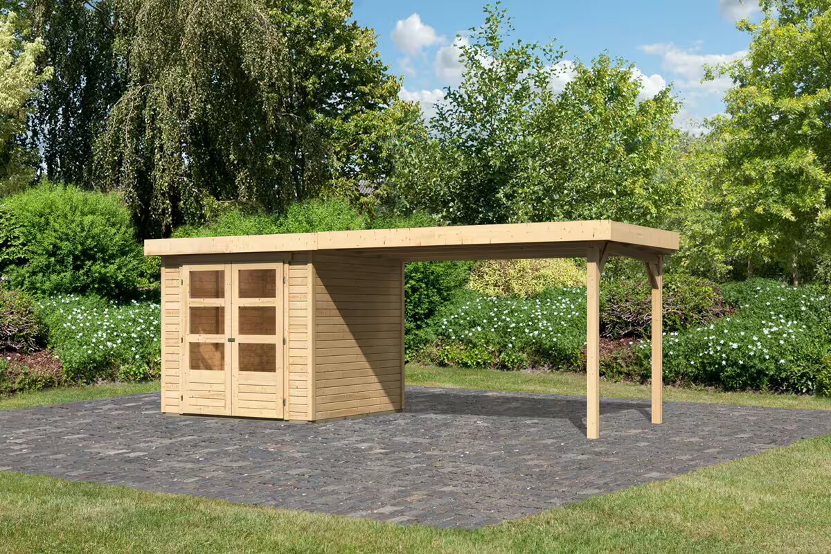 Casa da esterno Asky 2 - Kit spedito: Struttura in legno 