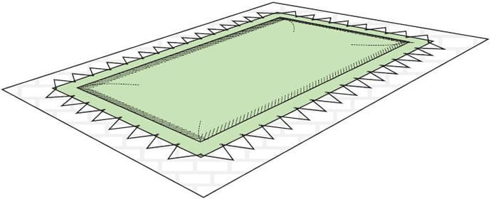 Copertura invernale con occhielli e cavo elastico 7x3 m - 210 g/m² - Cover