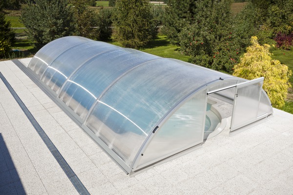 Copertura telescopica per piscina interrata da giardino - img1
