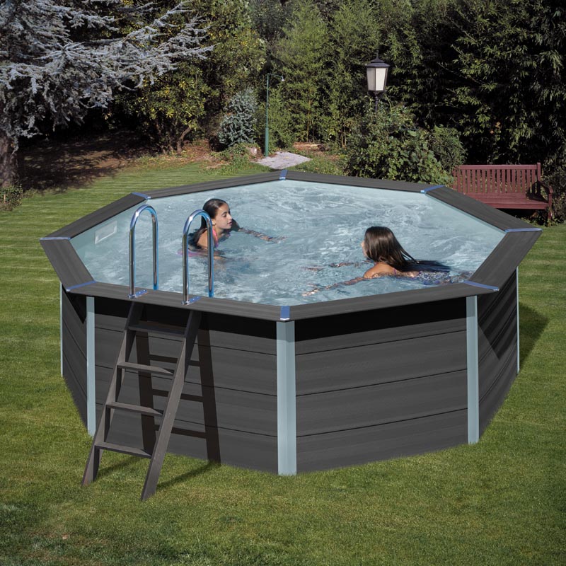 Piscina fuori terra gre materiale composito legno + pvc Piscina fuori terra gre materiale composito legno + pvc