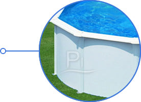 Piscina fuori terra in acciaio GRE Rotonda BORA BORA KITPR353 - Alta qualità struttura