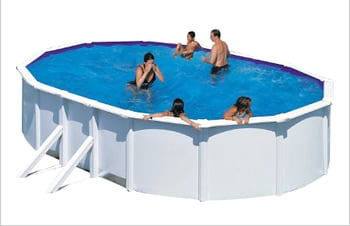 Piscina fuori terra in acciaio GRE Ovale BORA BORA KITPROV503 - Kit piscina: struttura