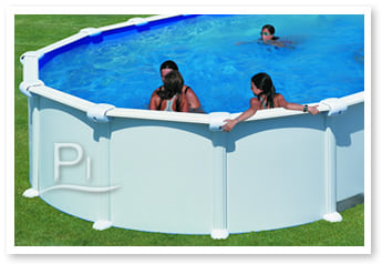 Piscina fuori terra in acciaio GRE Ovale BORA BORA KITPROV503 - Divertimento in giardino