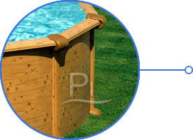 Piscina fuori terra in acciaio GRE Ovale AMAZONIA KITPROV6188WO - Alta qualità struttura