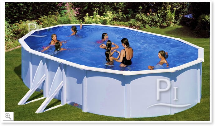 Piscina fuori terra in acciaio GRE Ovale BORA BORA KITPROV503