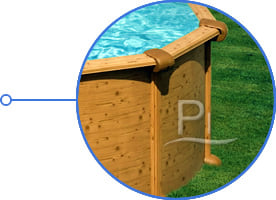 Piscina fuori terra in acciaio GRE Ovale MAURITIUS KITPROV618WO - Alta qualità struttura