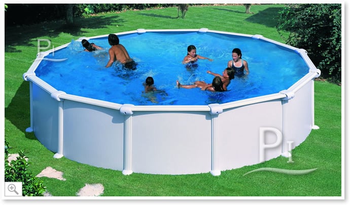 Piscina fuori terra in acciaio GRE Circolare ATLANTIS KITPR558