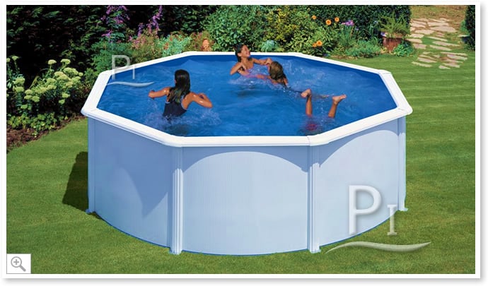Piscina fuori terra in acciaio GRE Circolare FIJI KIT240ECO