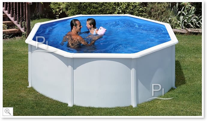Piscina fuori terra in acciaio GRE Circolare BORA BORA KITPR353