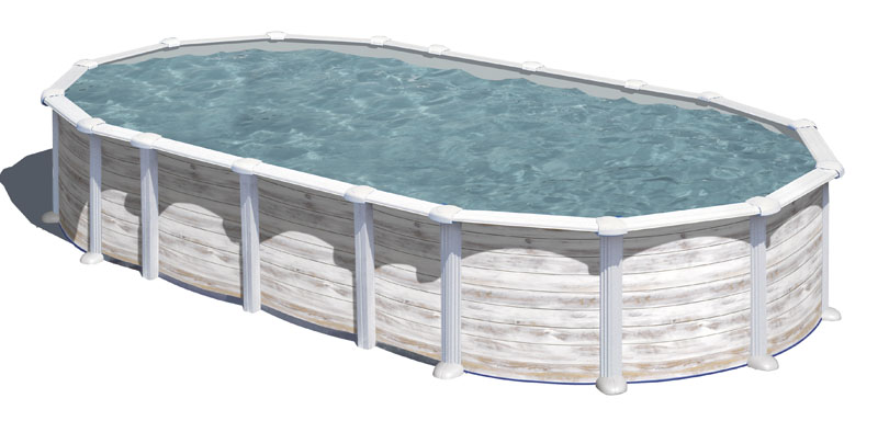 Piscina fuori terra gre legno + acciaio Piscina fuori terra gre legno + acciaio