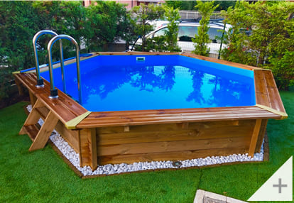 Foto dei clienti - Piscina in legno da giardino Jardin 434 - Foto 1