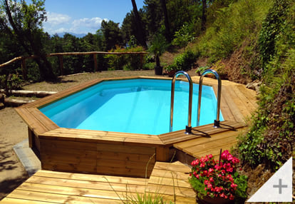 Foto dei clienti - Piscina in legno da giardino Riva 490 - Foto 2