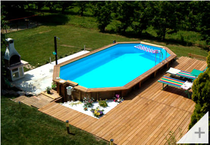 Foto dei clienti - Piscina in legno da giardino Jardin 814 - Foto 3