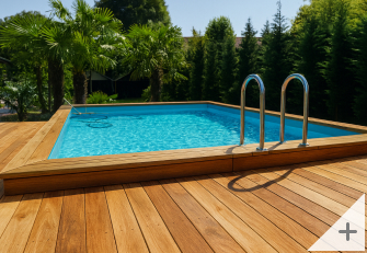 Foto clienti piscina in legno RIVA CARRE 6x2 h 131 cm autoportante - installazione 2