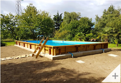 Foto dei clienti - Piscina in legno da giardino MASTER POOL 1100x500 m - Foto 1