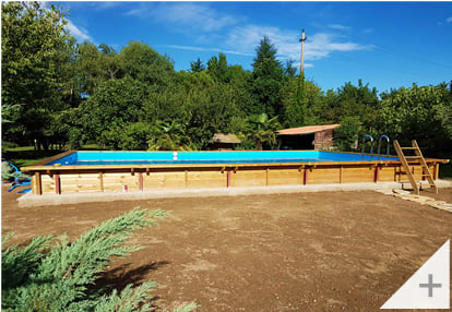 Foto dei clienti - Piscina in legno da giardino MASTER POOL 1100x500 m - Foto 2