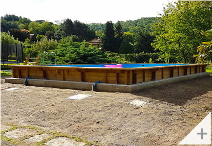 Foto dei clienti - Piscina in legno da giardino MASTER POOL 1100x500 m - Foto 3